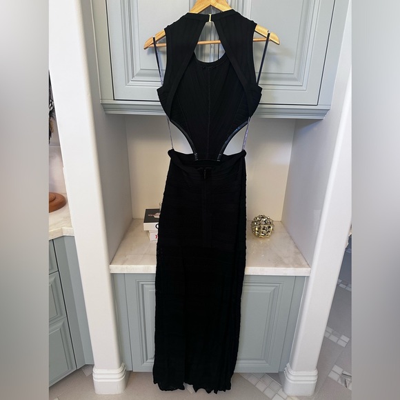 Authentic Herve Leger Black Backless Dress- sexy and classic - Picture 7 of 7